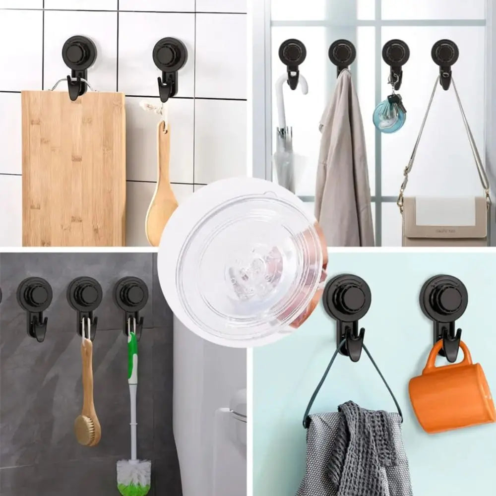 Heavy Duty Suction Cup Hooks for Shower Storage - Reusable and Traceless