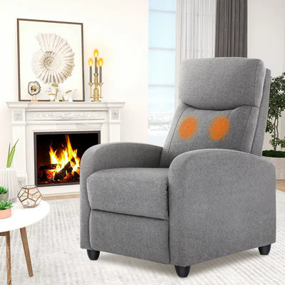 【Deals for You Days】Sweetfurniture Recliner Chair for Living Room, Massage Recliner Chair Winback Single Sofa Home Theater Chairs Adjustable Modern Reclining Chair with Padded Seat Backrest for Adults