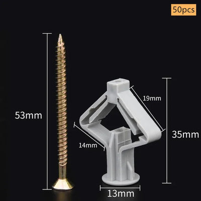 50Pcs Self Drilling Anchors Screws Self-Tapping Expansion Screw Drywall Expansion Anchor Bolt Plasterboard Hardware Fixings