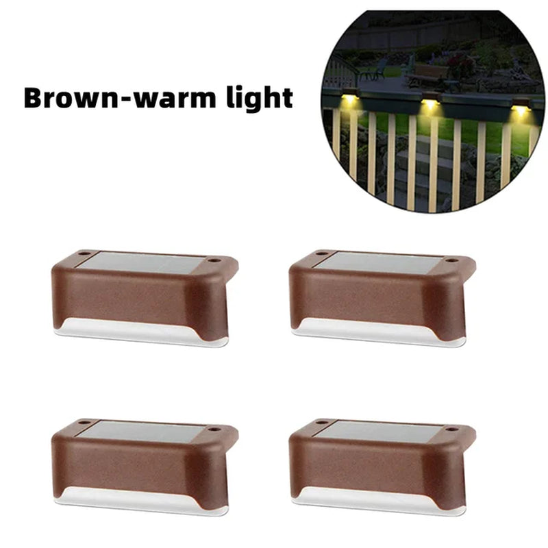 Solar LED Lights Outdoor Garden Light Stairs Deck Lamp Solar Lights Waterproof Solar Step Light for Patio Yard Garden Decor