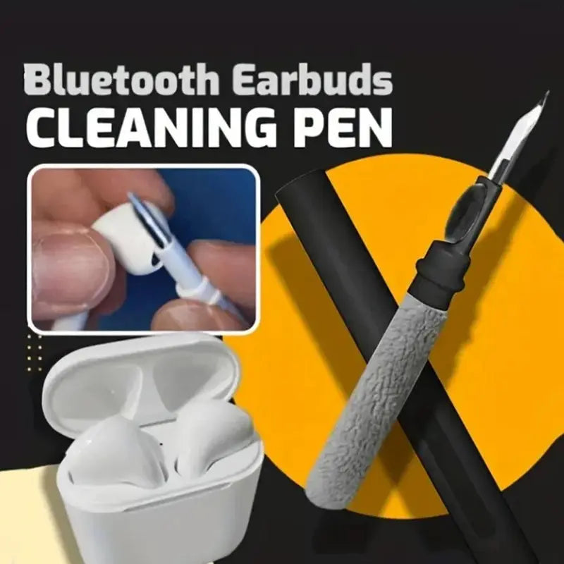 Universal Portable Mini Headset Cleaning Pen with Cap - Bluetooth-Compatible Earbuds Cleaning Tool