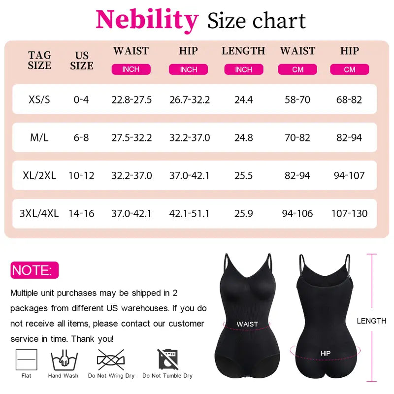 Seamless V Neck Camisole Bodysuits for Women by Nebility