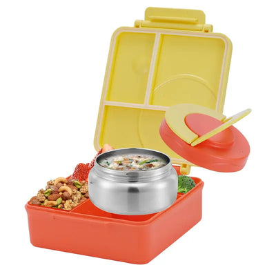 Portable Bento Box Lunch Container with Soup Bowl - Durable Food Storage for Kids and Travel