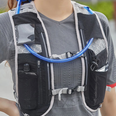 Ultralight Cycling Sport Marathon Vest Backpack Unisex Outdoor Running Vest Phone Holder Bag 1-2L Reflective Hydration Water Bag