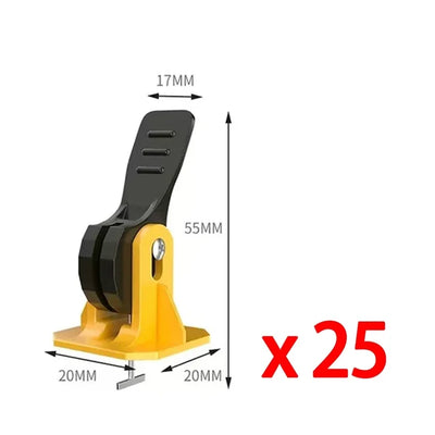 Floor Tile Leveling System Clips Set - Professional Tile Leveler Kit for Flat Ceramic Wall Construction