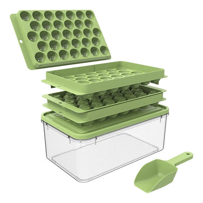 Ice Ball Mold Set with Ice Cube Tray, Scoop, and Storage Box - Perfect Dad Gift for Home Kitchen, Summer Gadgets