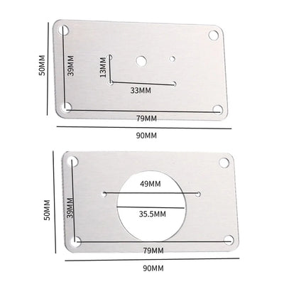 Kitchen Cupboard Door Hinge Repair Plate Kit with Mounting Plate and Fixing Brackets