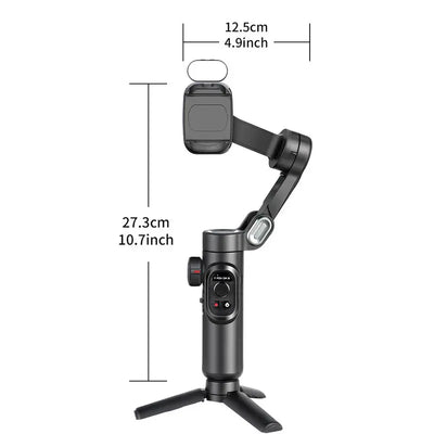 AOCHUAN Handheld 3 Axis Anti-Shake Shooting Tripod Stand (1 Count), Summer Rotating Automatic Face Tracking Gimbal Stabilizer, 360° Rotation Gimbal Stabilizer, Selfie Accessories, Selfie Stick Gimbal, Smartphone Accessories