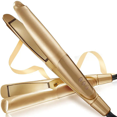 2-In-1 Hair Straightener and Curler - Professional Styling Tool with Comfort Smooth Finish