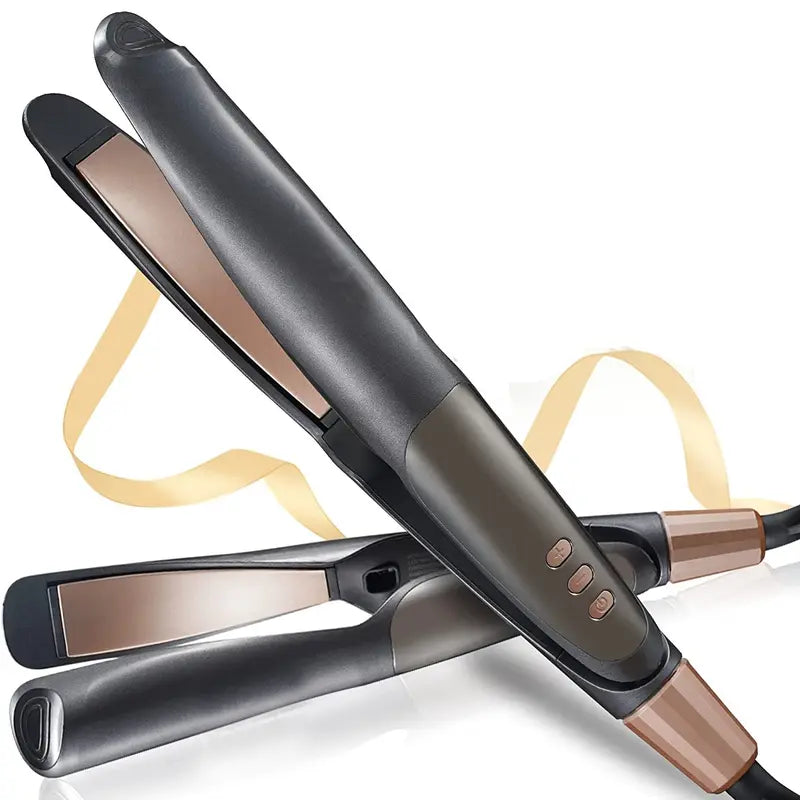 2-In-1 Hair Straightener and Curler - Professional Styling Tool with Comfort Smooth Finish