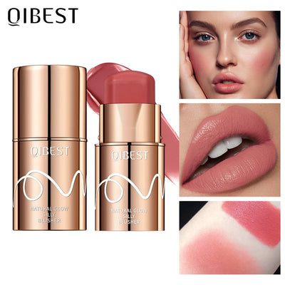 3-in-1 Waterproof Lipstick Blush Stick for Eyes, Cheeks, and Lips