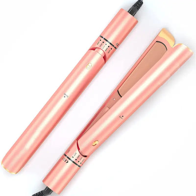 2-In-1 Hair Straightener and Curler - Professional Styling Tool with Comfort Smooth Finish