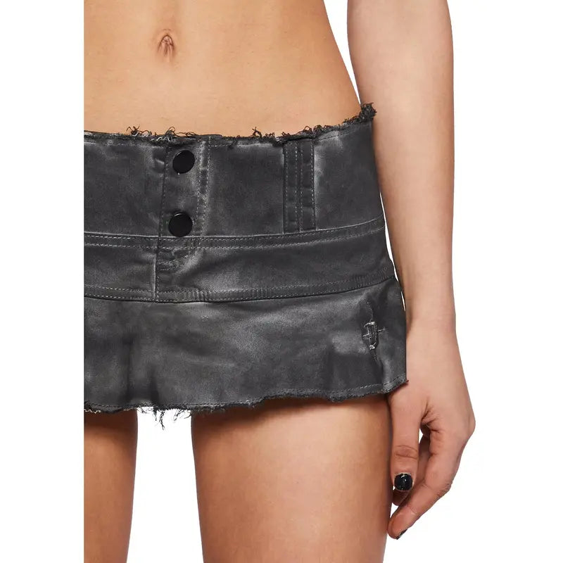 Crossfade Washed Flared Skort