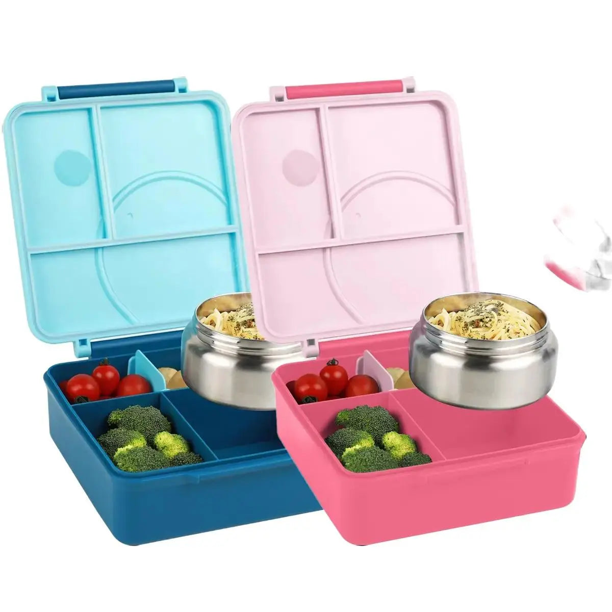 Portable Bento Box Lunch Container with Soup Bowl - Durable Food Storage for Kids and Travel