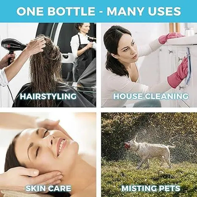 【 Free Shipping for 3 Pcs】【＄1.61 for 3 Counts Free Shipping】 Multipurpose Clear Water Spray Bottle, Ultra Finecontinuous Water Mister Bottle, Kitchen Spray Bottle, Outdoor Furniturewater Sprayer for Hair Styling, Pets, Plants,Cleaning.