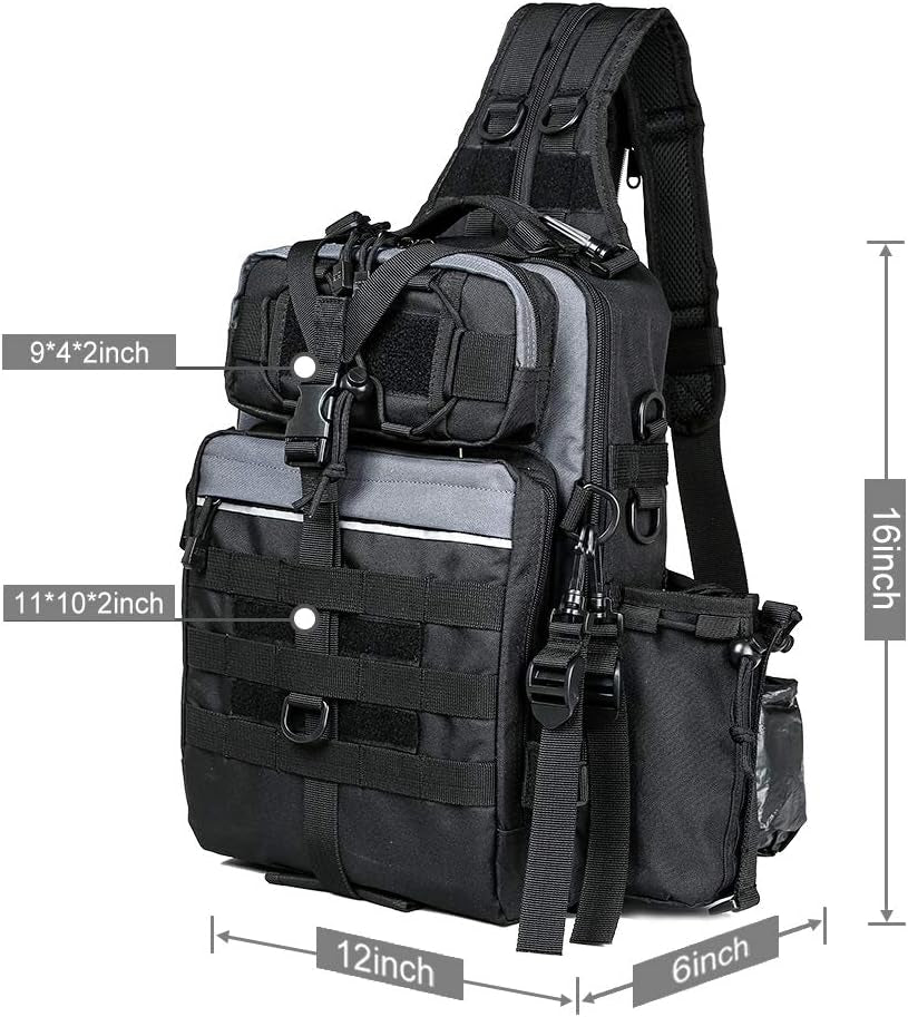 Fishing Backpack with Rod Holder Fishing Tackle Bag Fishing Gear Bag