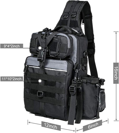 Fishing Backpack with Rod Holder Fishing Tackle Bag Fishing Gear Bag