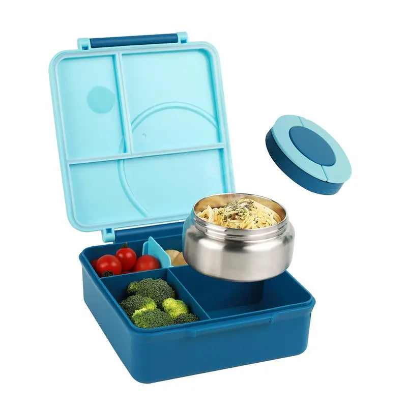 Portable Bento Box Lunch Container with Soup Bowl - Durable Food Storage for Kids and Travel