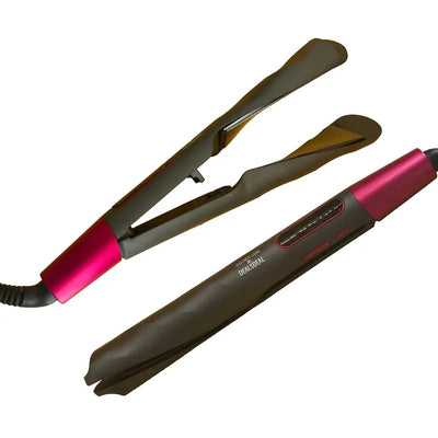 2-In-1 Hair Straightener and Curler - Professional Styling Tool with Comfort Smooth Finish