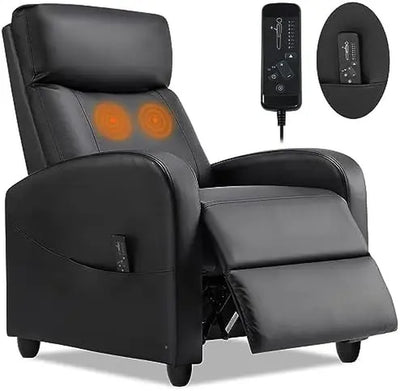 【Deals for You Days】Sweetfurniture Recliner Chair for Living Room, Massage Recliner Chair Winback Single Sofa Home Theater Chairs Adjustable Modern Reclining Chair with Padded Seat Backrest for Adults