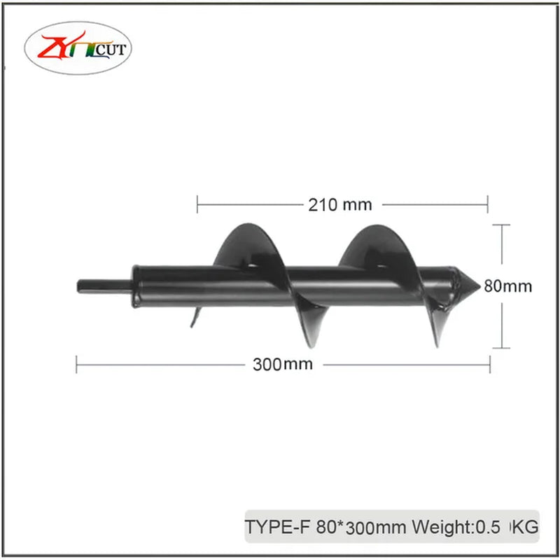 Garden Planter Spiral Drill Bit with Hex Shaft Auger for Yard Gardening - Planting Post Hole Digger