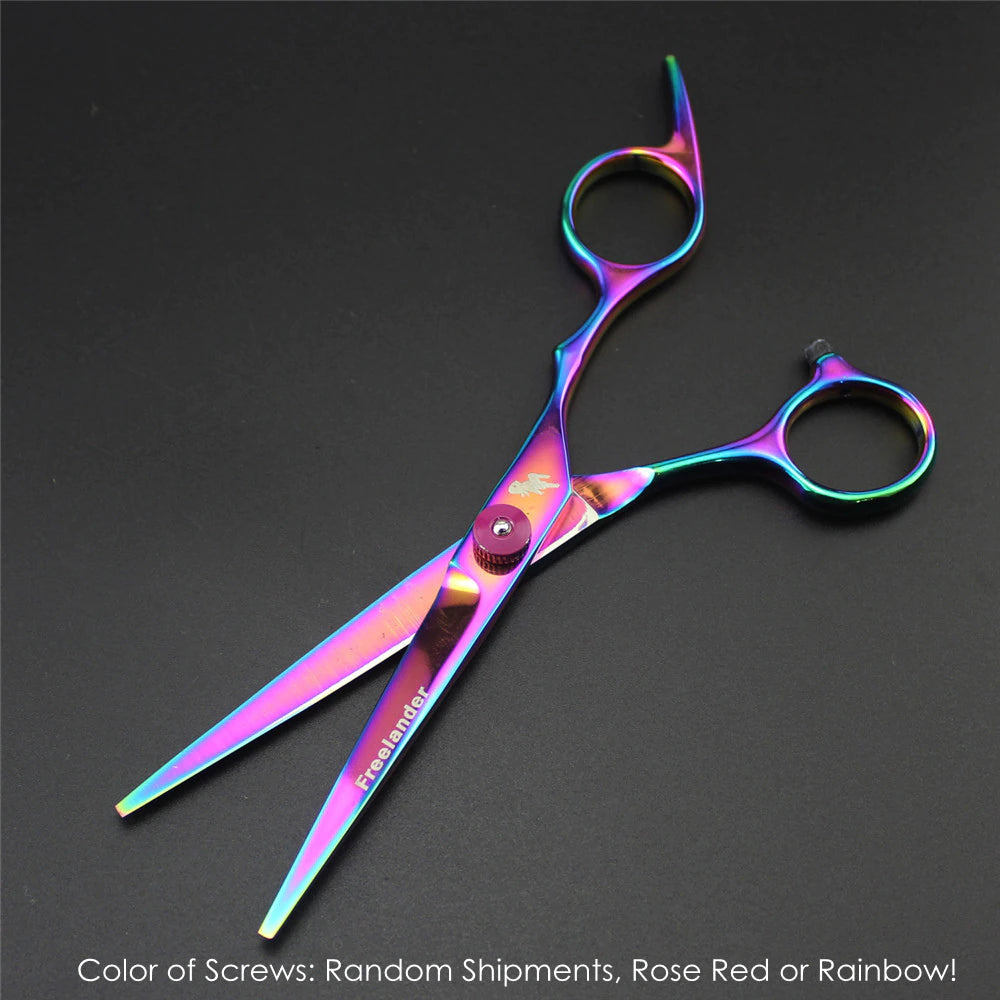 Professional 7.0 Inch Pet Grooming Scissors Set with Straight, Thinning, and Curved Shears + Comb