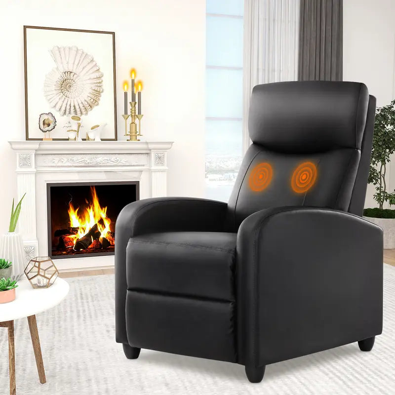 【Deals for You Days】Sweetfurniture Recliner Chair for Living Room, Massage Recliner Chair Winback Single Sofa Home Theater Chairs Adjustable Modern Reclining Chair with Padded Seat Backrest for Adults